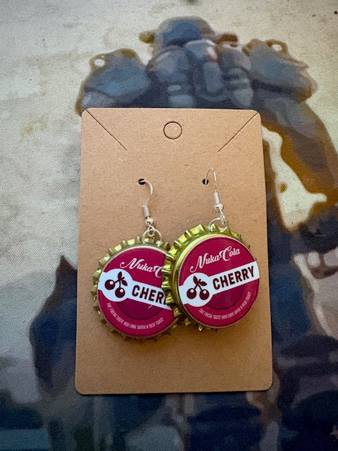 Nuka-Cola Inspired Cap earrings