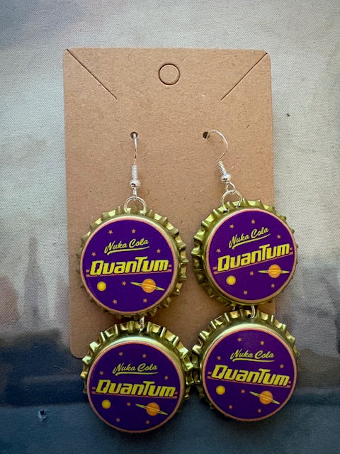 Nuka-Cola inspired double cap earring