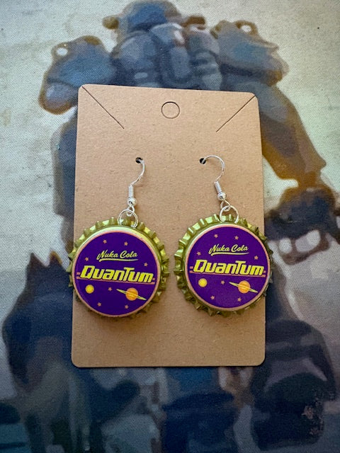 Nuka-Cola Inspired Cap earrings